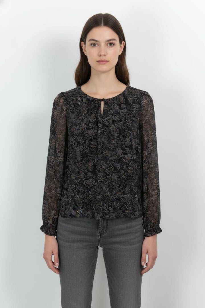 Blouse Noire et Violette - Taille M/38 de la marque Comptoir des Cotonniers | PARAD104843 - Vendu par Paradigme - Image 1