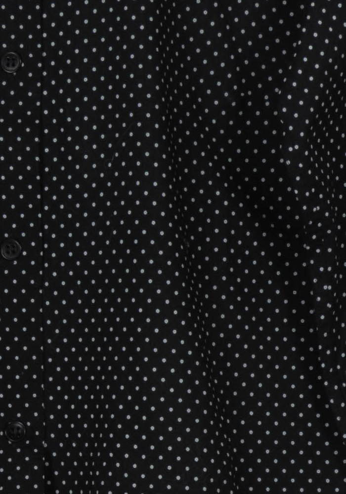 Chemise Noire à Pois Blancs - Taille XS/34 de la marque Agnès b. | PARAD104846 - Vendu par Paradigme - Image 3