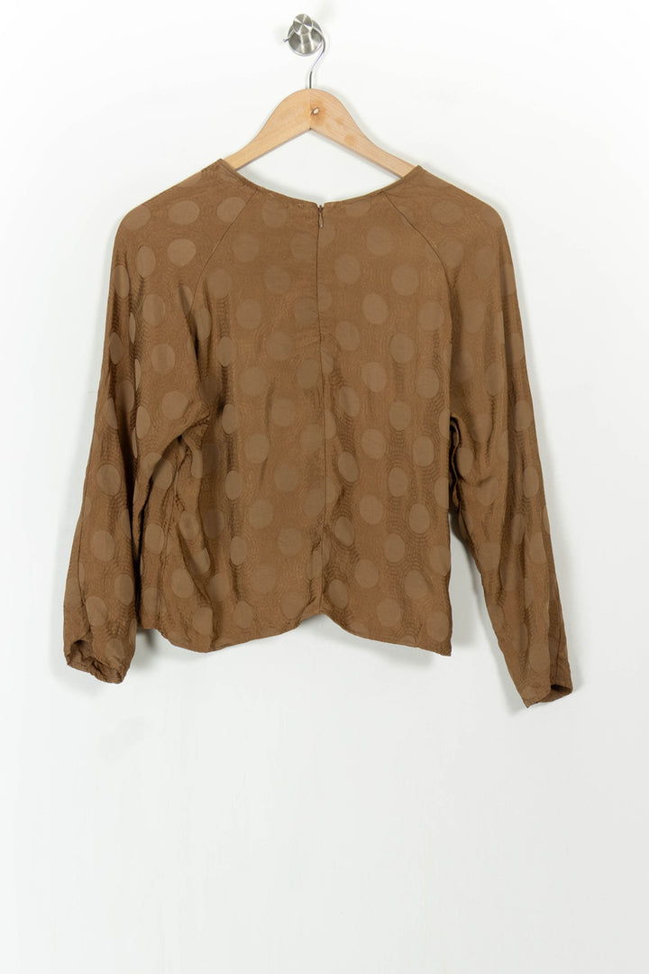 Blouse Marron - Taille S/36 de la marque American Vintage | PARAD104849 - Vendu par Paradigme - Image 4