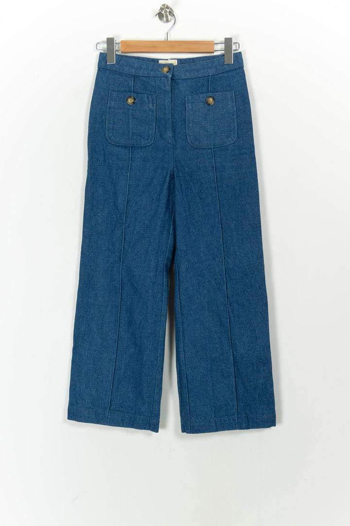 Pantalon Large Bleu - Taille S/36 de la marque Sézane | PARAD104850 - Vendu par Paradigme - Image 2