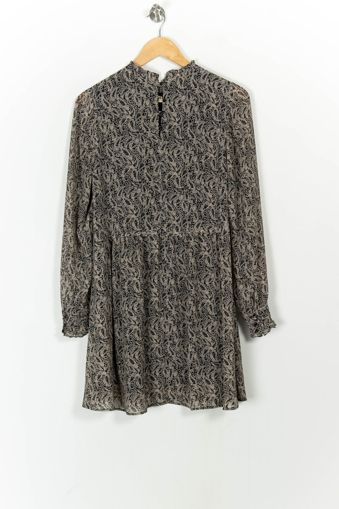Robe Courte Noire et Beige - Taille S/36 de la marque Sézane | PARAD104853 - Vendu par Paradigme - Image 4