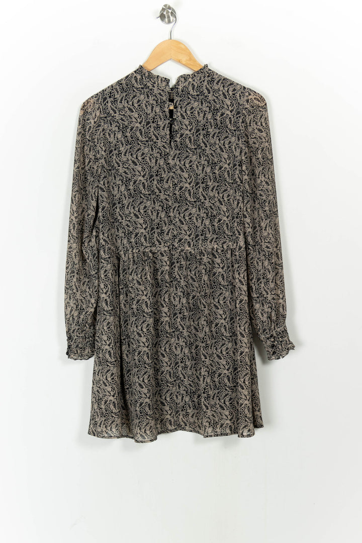 Robe Courte Noire et Beige - Taille S/36 de la marque Sézane | PARAD104853 - Vendu par Paradigme - Image 4