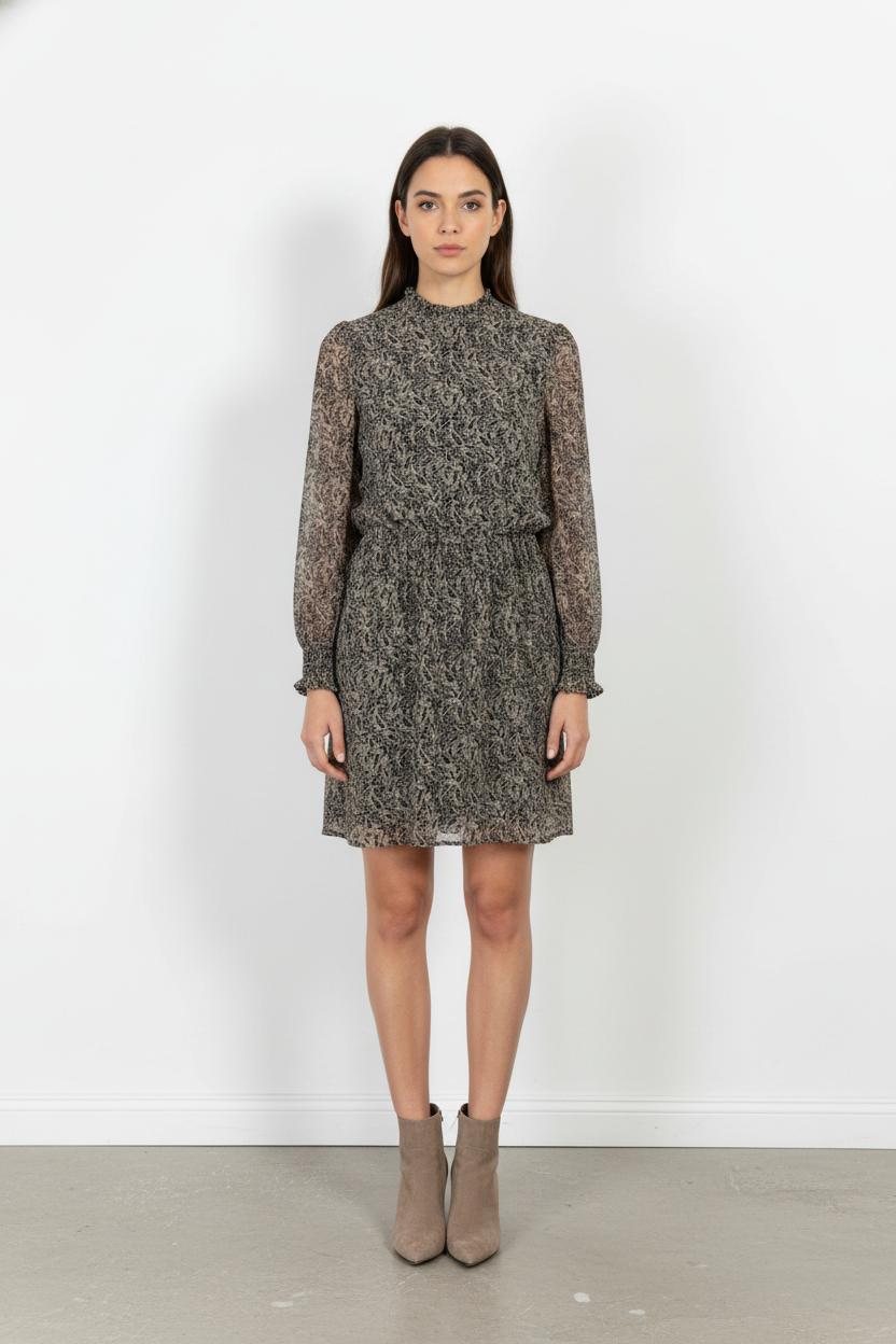 Robe Courte Noire et Beige - Taille S/36 de la marque Sézane | PARAD104853 - Vendu par Paradigme - Image 1