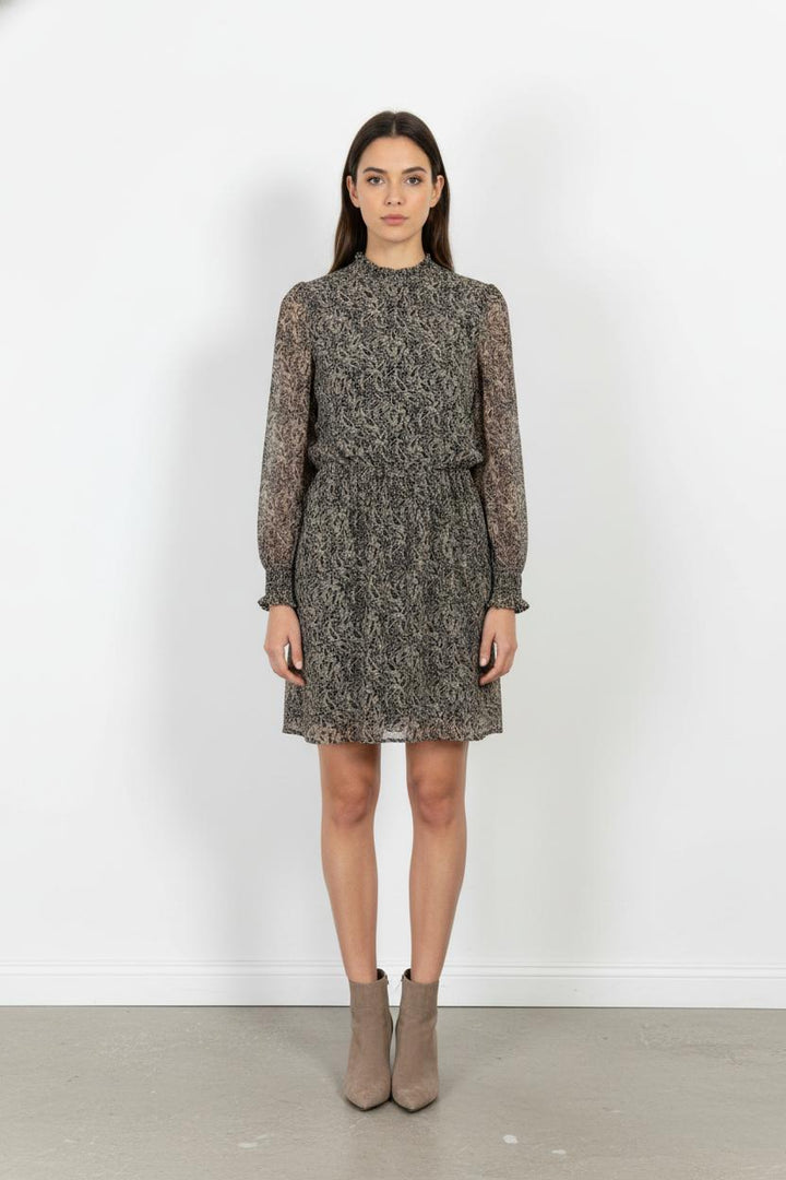 Robe Courte Noire et Beige - Taille S/36 de la marque Sézane | PARAD104853 - Vendu par Paradigme - Image 1