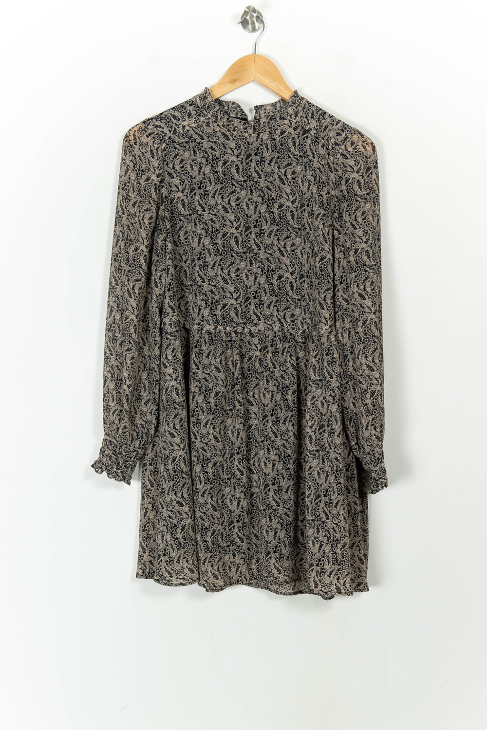 Robe Courte Noire et Beige - Taille S/36 de la marque Sézane | PARAD104853 - Vendu par Paradigme - Image 2