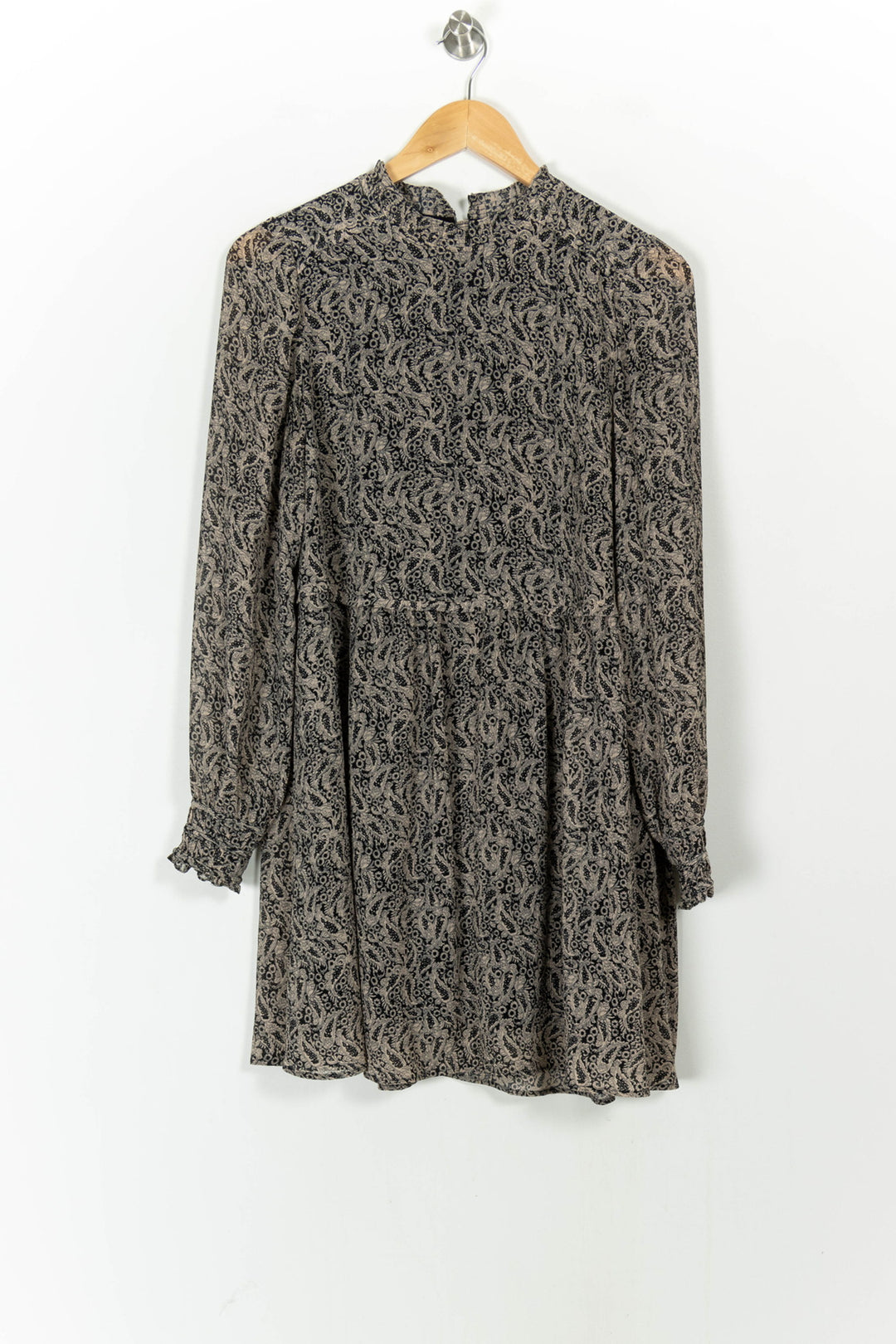 Robe Courte Noire et Beige - Taille S/36 de la marque Sézane | PARAD104853 - Vendu par Paradigme - Image 2