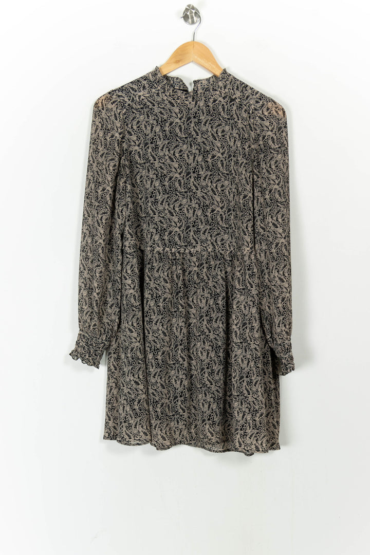 Robe Courte Noire et Beige - Taille S/36 de la marque Sézane | PARAD104853 - Vendu par Paradigme - Image 2