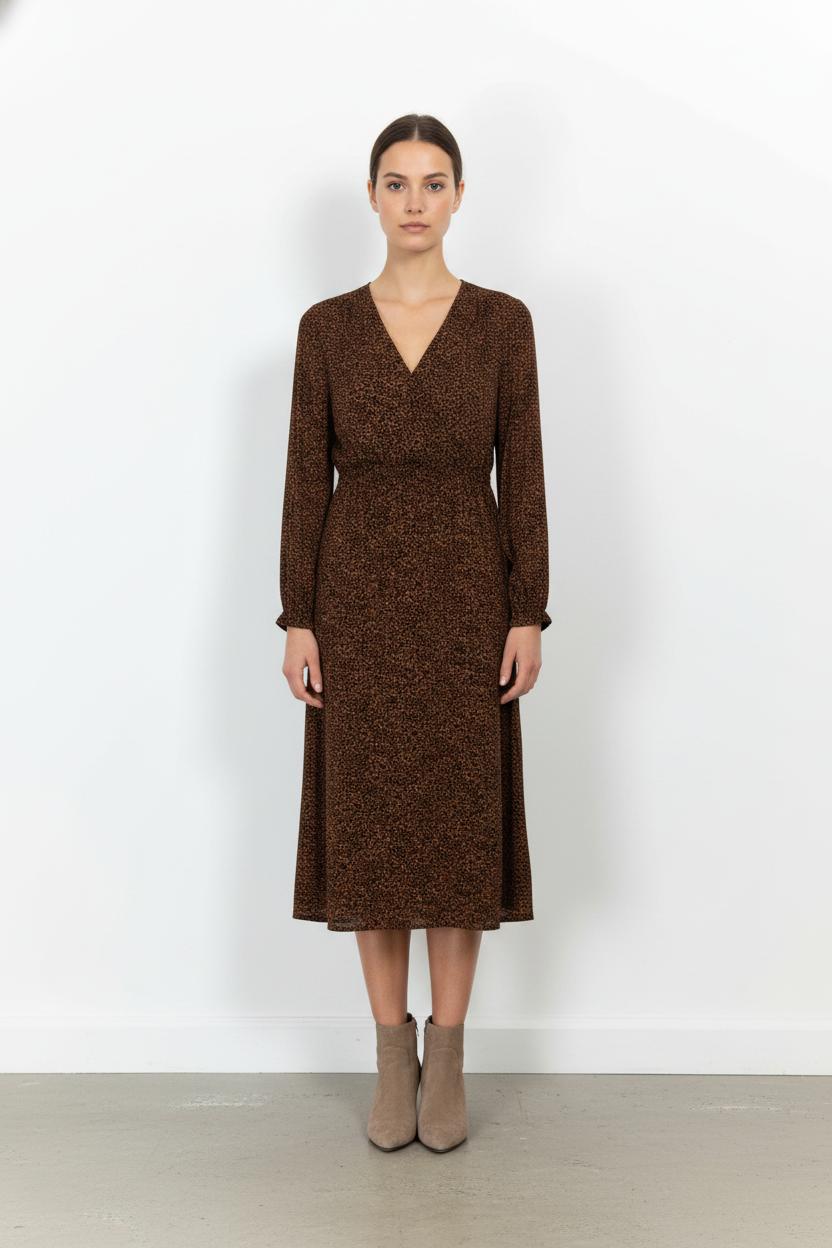 Robe Longue Marron - Taille XS/34 de la marque Sud express | PARAD104855 - Vendu par Paradigme - Image 1