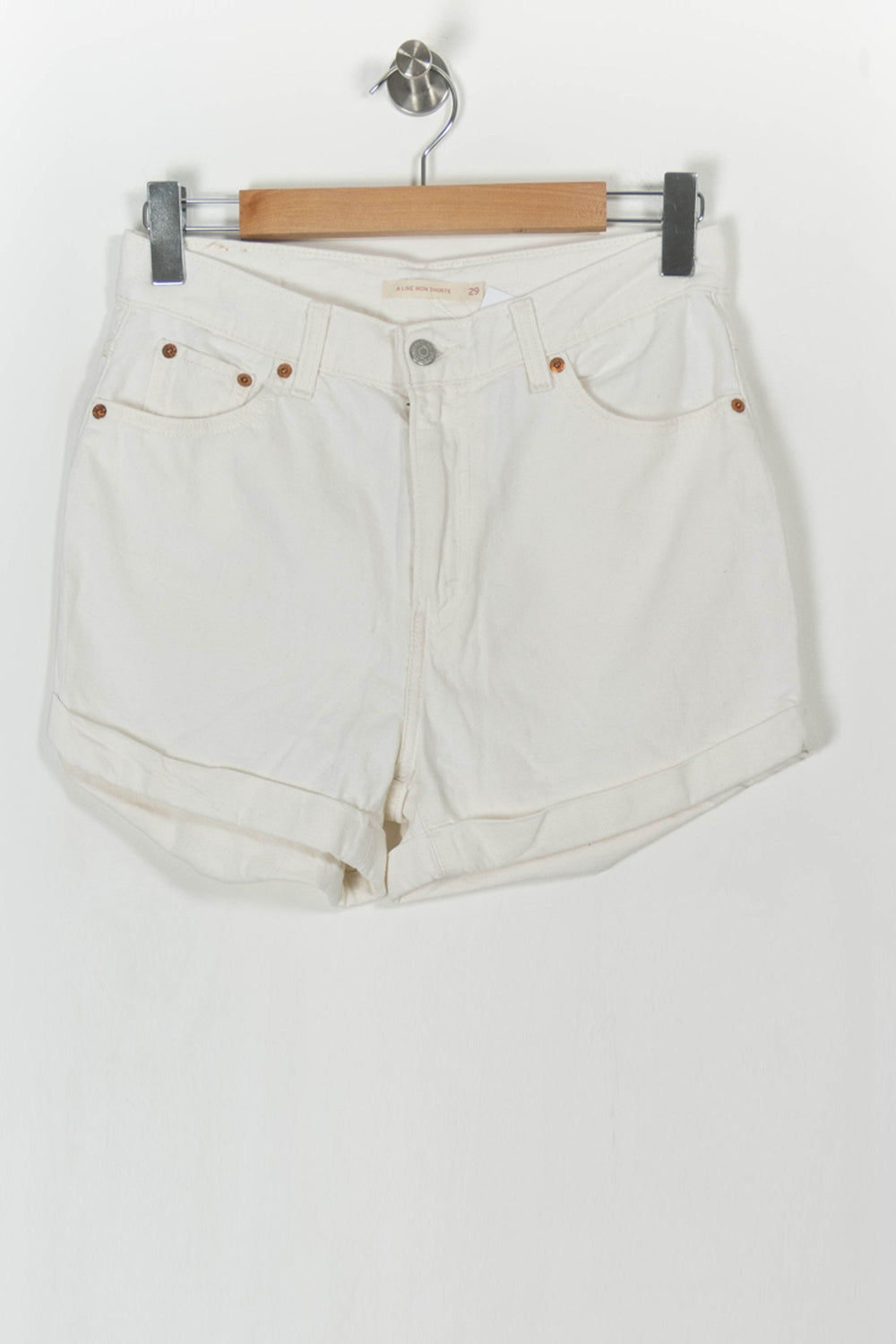 Short Blanc - Taille L/40 de la marque Levi's | PARAD104868 - Vendu par Paradigme - Image 2