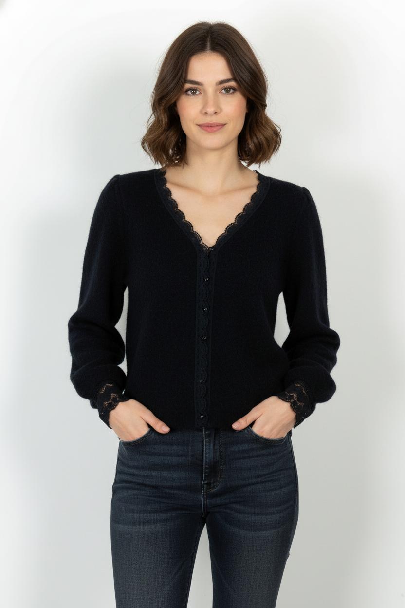 Cardigan Bleu - Taille M/38 de la marque Sézane | PARAD104873 - Vendu par Paradigme - Image 1