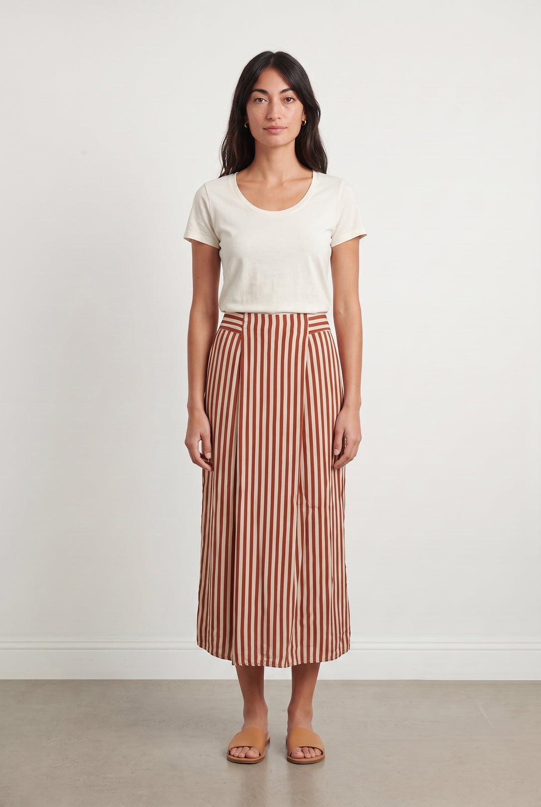 Jupe Longue Rouge et Blanche - Taille S/36 de la marque Diega | PARAD104877 - Vendu par Paradigme - Image 1