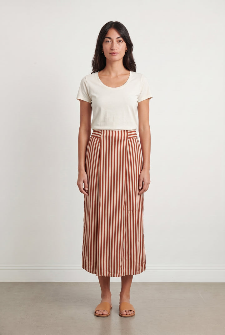 Jupe Longue Rouge et Blanche - Taille S/36 de la marque Diega | PARAD104877 - Vendu par Paradigme - Image 1