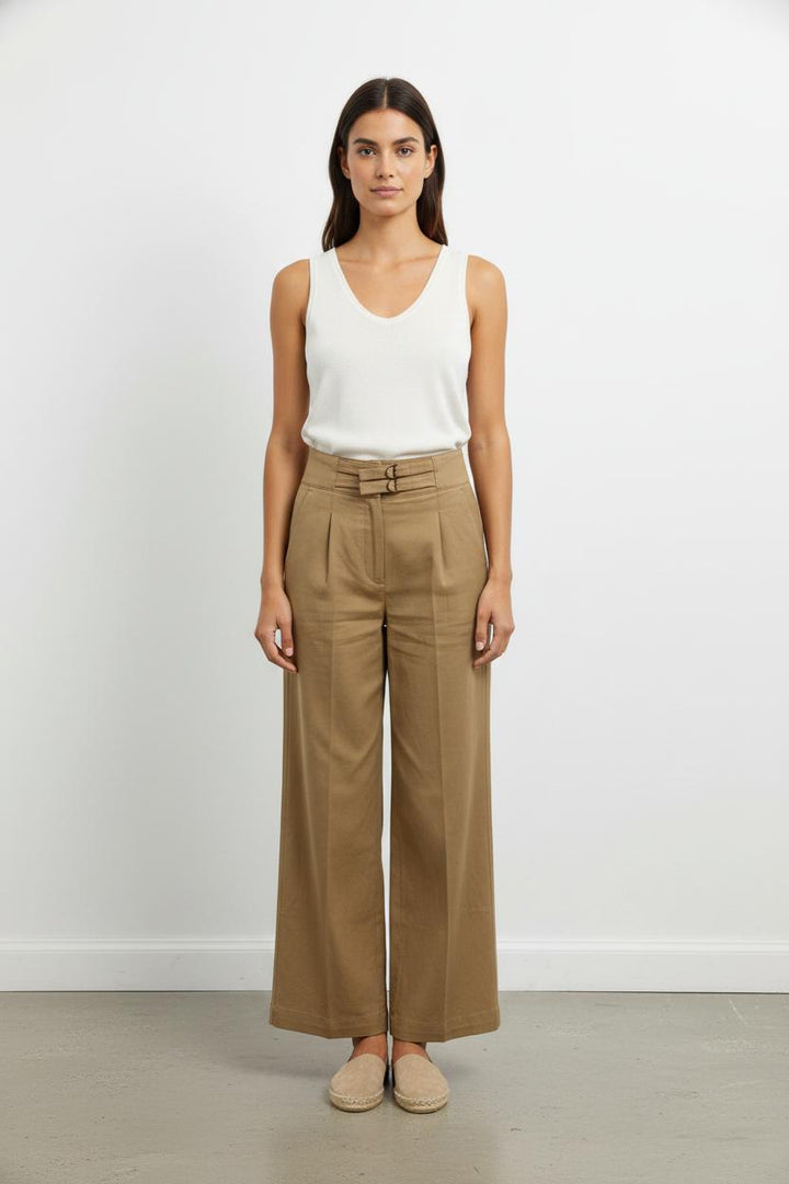 Pantalon Large Beige - Taille M/38 de la marque Sézane | PARAD104888 - Vendu par Paradigme - Image 1