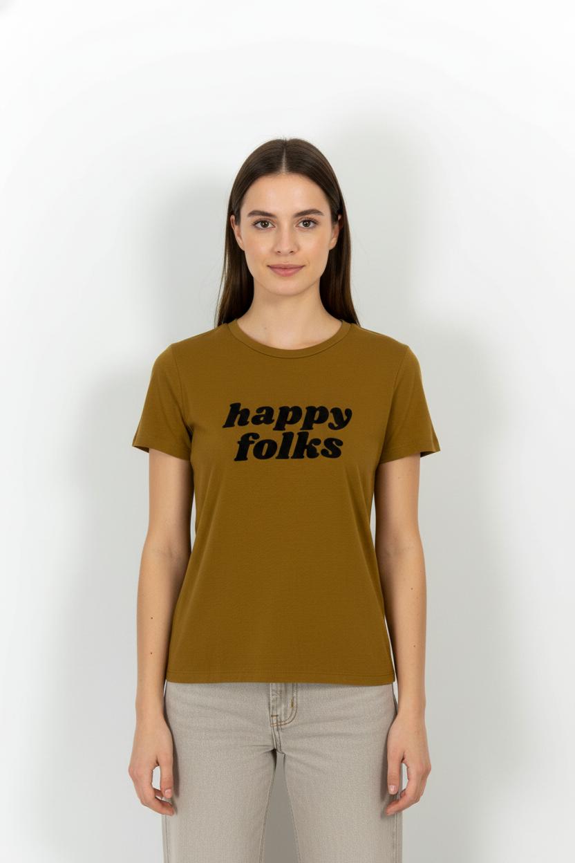 Tee-shirt Marron - Taille S/36 de la marque IKKS | PARAD104891 - Vendu par Paradigme - Image 1