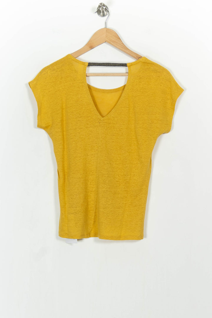 Tee-shirt Jaune - Taille S/36 de la marque I.Code | PARAD104892 - Vendu par Paradigme - Image 4