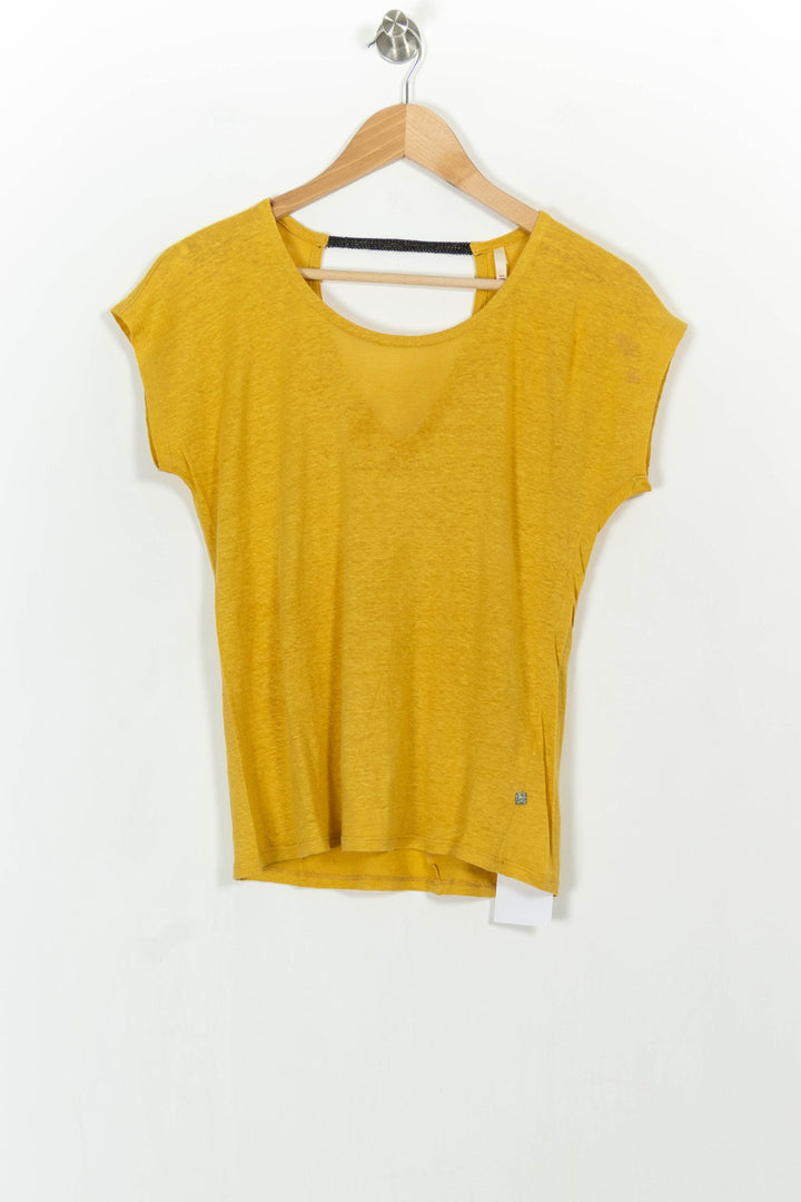 Tee-shirt Jaune - Taille S/36 de la marque I.Code | PARAD104892 - Vendu par Paradigme - Image 2