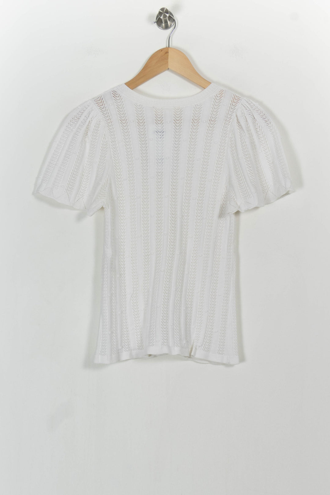 Cardigan Blanc - Taille S/36 de la marque Sézane | PARAD104897 - Vendu par Paradigme - Image 4