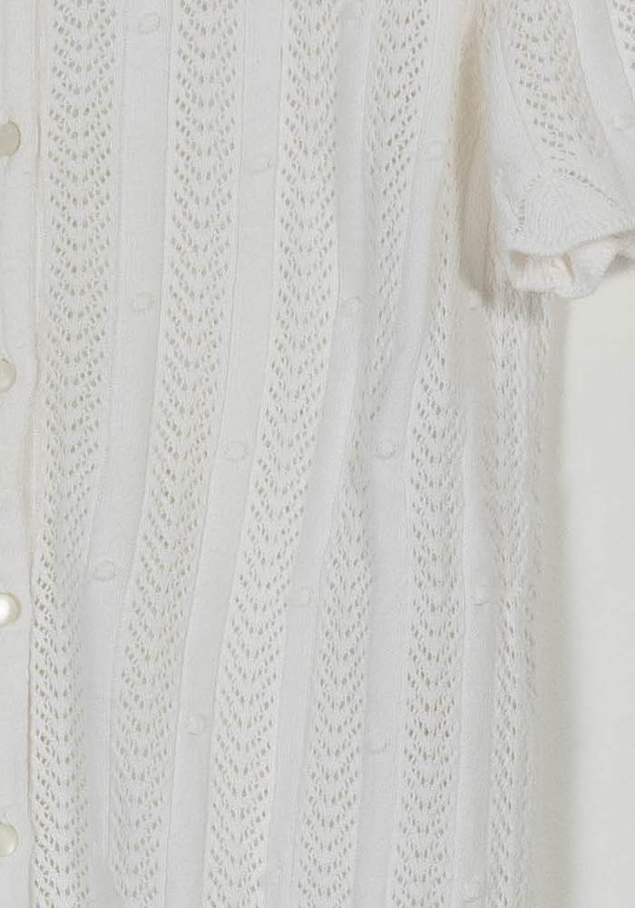 Cardigan Blanc - Taille S/36 de la marque Sézane | PARAD104897 - Vendu par Paradigme - Image 3
