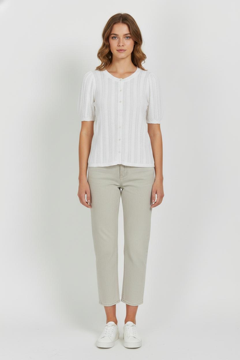 Cardigan Blanc - Taille S/36 de la marque Sézane | PARAD104897 - Vendu par Paradigme - Image 1