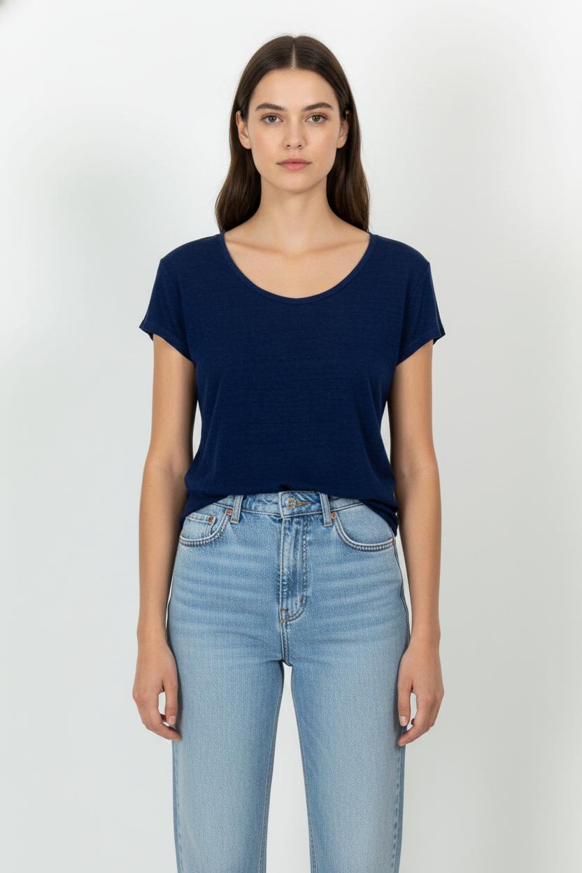 Tee-shirt Bleu - Taille S/36 de la marque IKKS | PARAD104900 - Vendu par Paradigme - Image 1