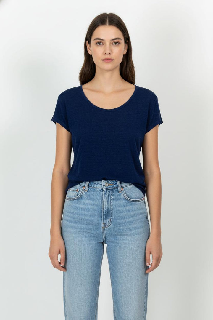 Tee-shirt Bleu - Taille S/36 de la marque IKKS | PARAD104900 - Vendu par Paradigme - Image 1