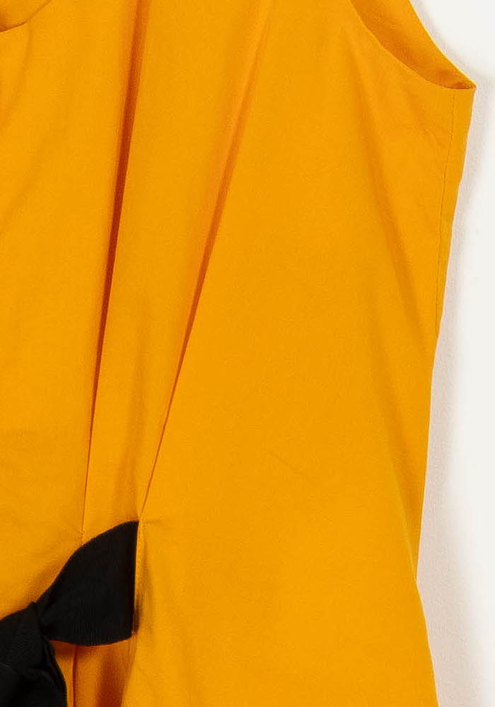 Robe Sans Manches Orange et Noir - Taille M/38 de la marque Kookai | PARAD104902 - Vendu par Paradigme - Image 3