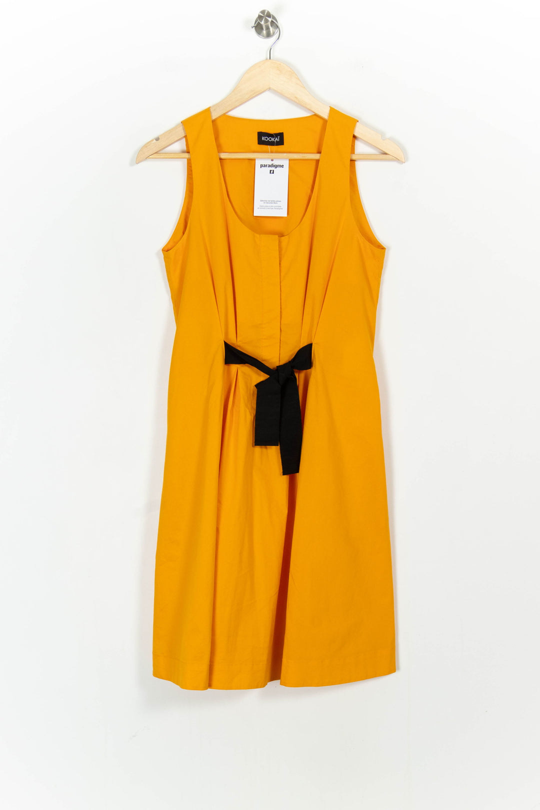 Robe Sans Manches Orange et Noir - Taille M/38 de la marque Kookai | PARAD104902 - Vendu par Paradigme - Image 2