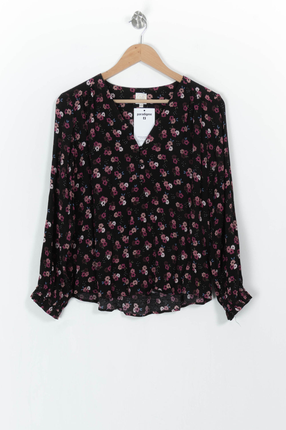 Blouse Noire et Rose - Taille S/36 de la marque Des petits hauts | PARAD104908 - Vendu par Paradigme - Image 2