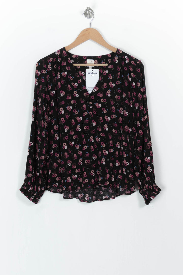 Blouse Noire et Rose - Taille S/36 de la marque Des petits hauts | PARAD104908 - Vendu par Paradigme - Image 2