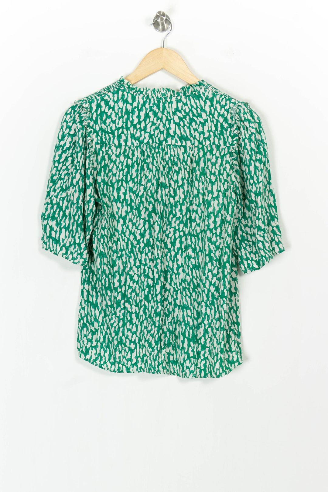 Blouse Verte et Blanche - Taille M/38 de la marque Suncoo | PARAD104912 - Vendu par Paradigme - Image 4