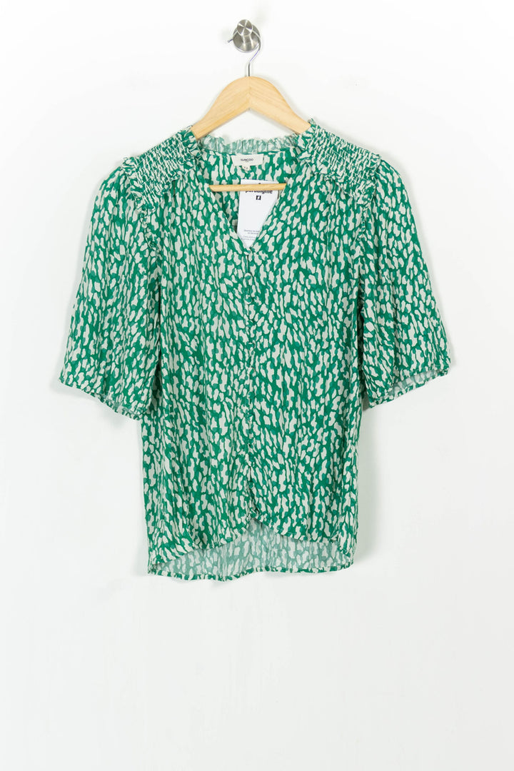 Blouse Verte et Blanche - Taille M/38 de la marque Suncoo | PARAD104912 - Vendu par Paradigme - Image 2