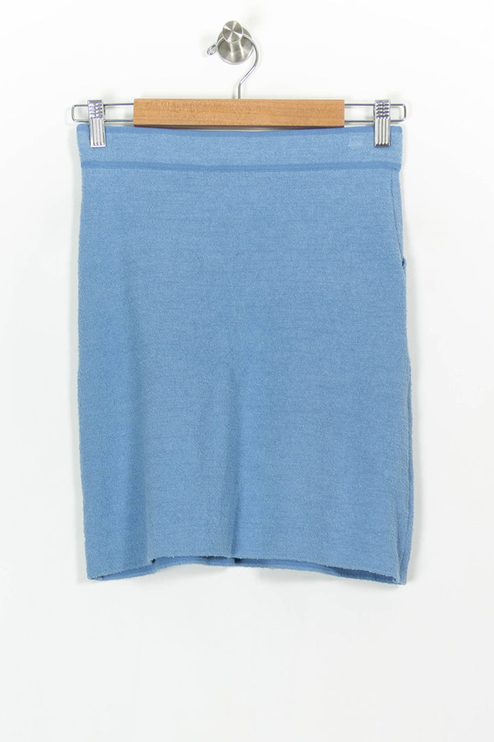 Jupe Courte Bleue - Taille M/38 de la marque Claudie Pierlot | PARAD104917 - Vendu par Paradigme - Image 4
