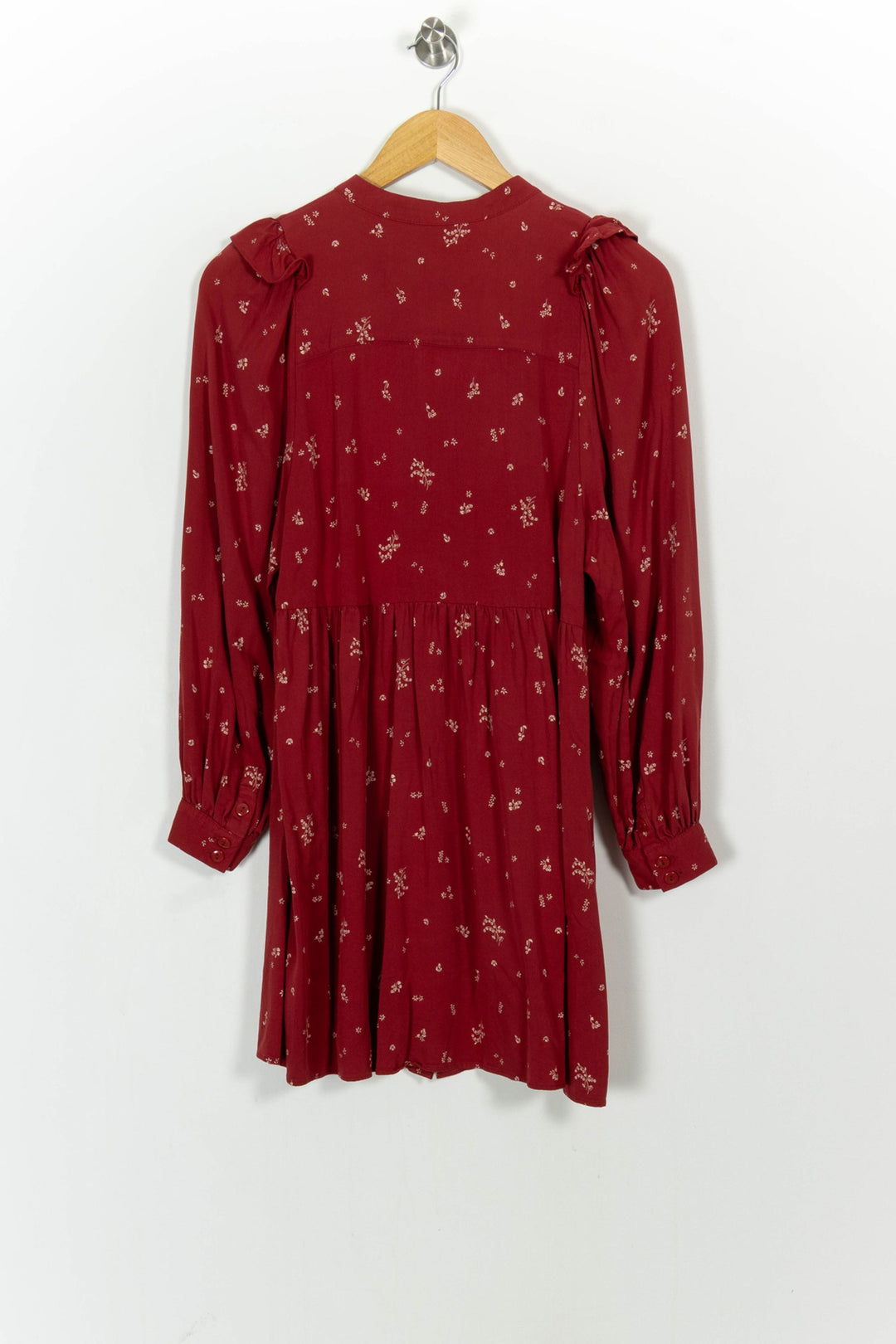 Robe Fleurie Bordeaux - Taille S/36 de la marque Des petits hauts | PARAD104920 - Vendu par Paradigme - Image 4