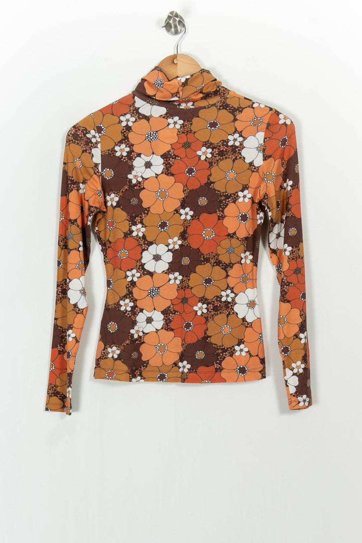 Sous-pull Marron et Orange - Taille S/36 de la marque Manoush | PARAD104921 - Vendu par Paradigme - Image 4
