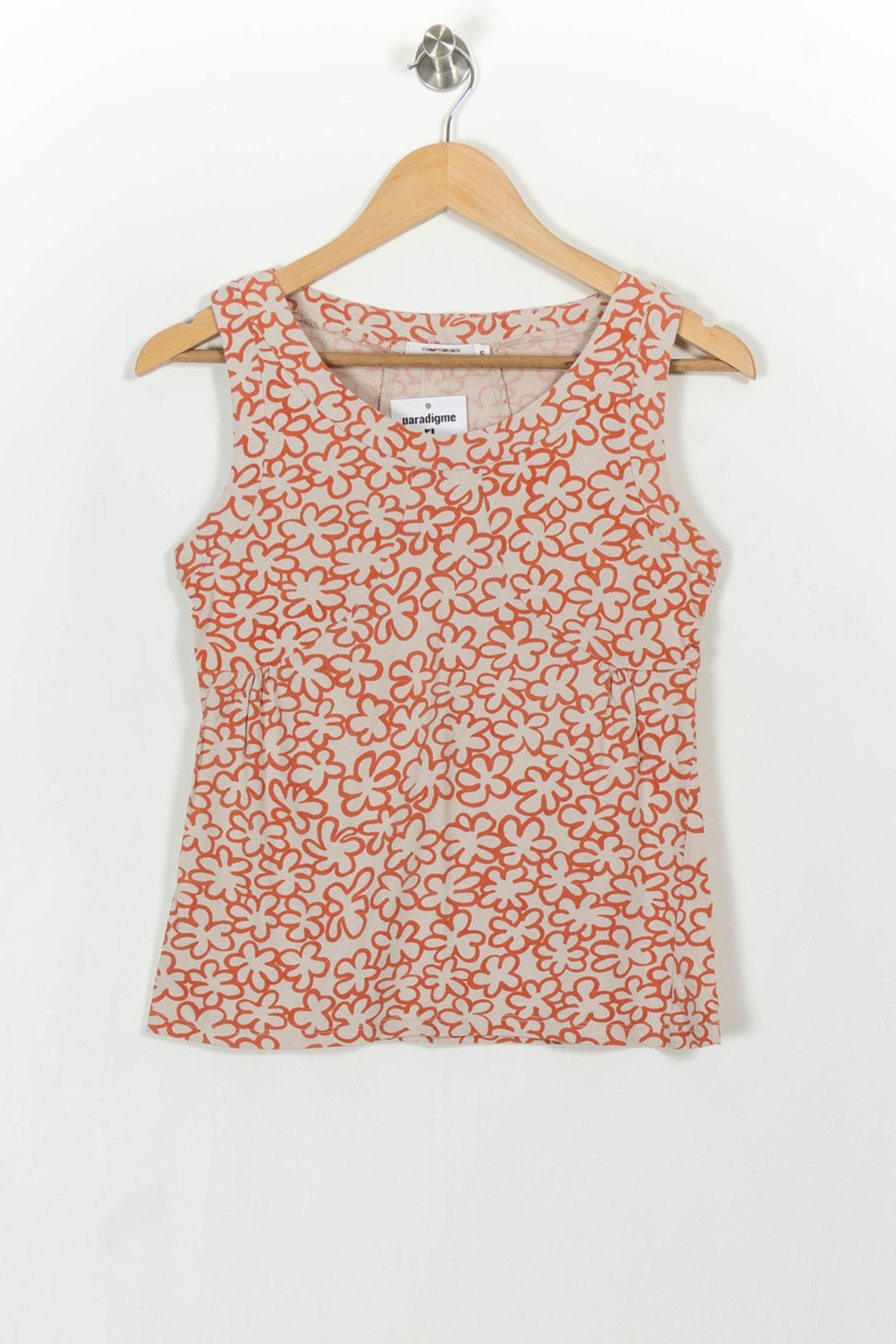 Débardeur Blanc et Orange - Taille S/36 de la marque Comptoir des Cotonniers | PARAD104924 - Vendu par Paradigme - Image 2