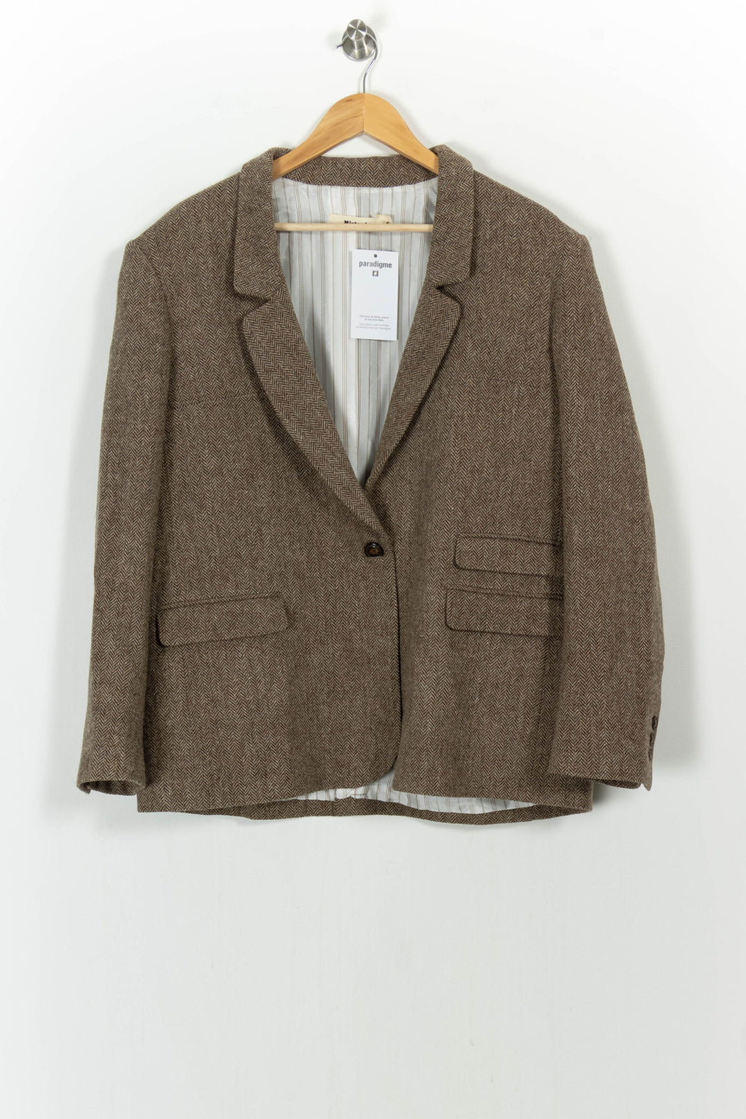 Blazer Marron - Taille XXXL/46 de la marque Mister K | PARAD104931 - Vendu par Paradigme - Image 2