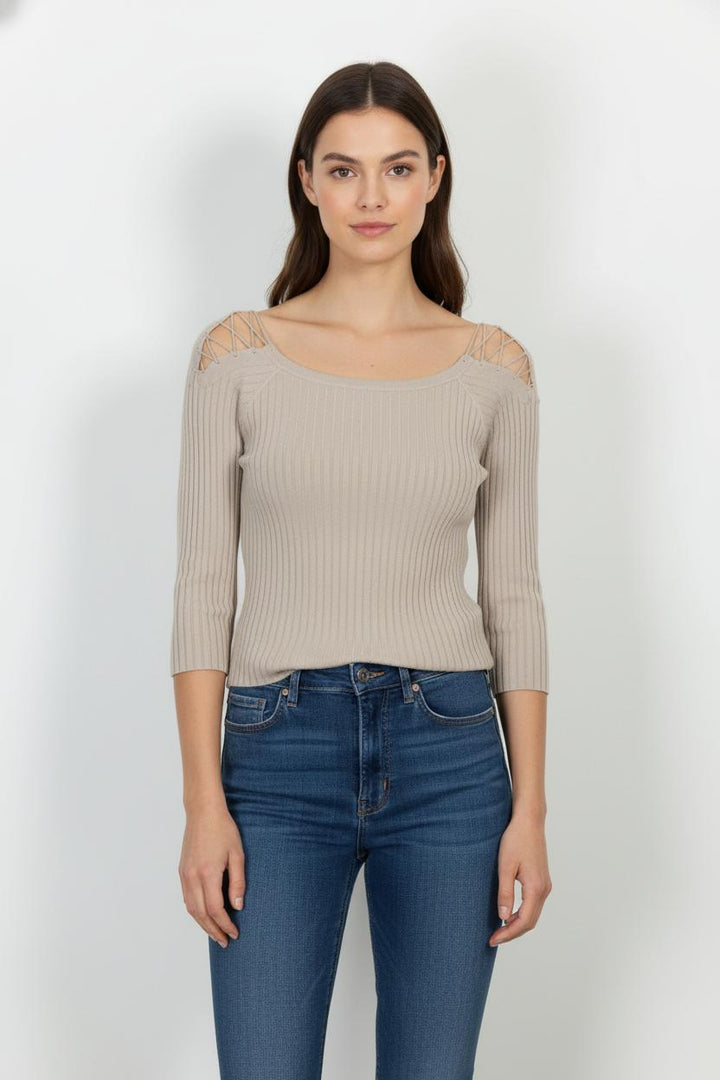 Pull Beige - Taille M/38 de la marque ZAPA | PARAD104932 - Vendu par Paradigme - Image 1