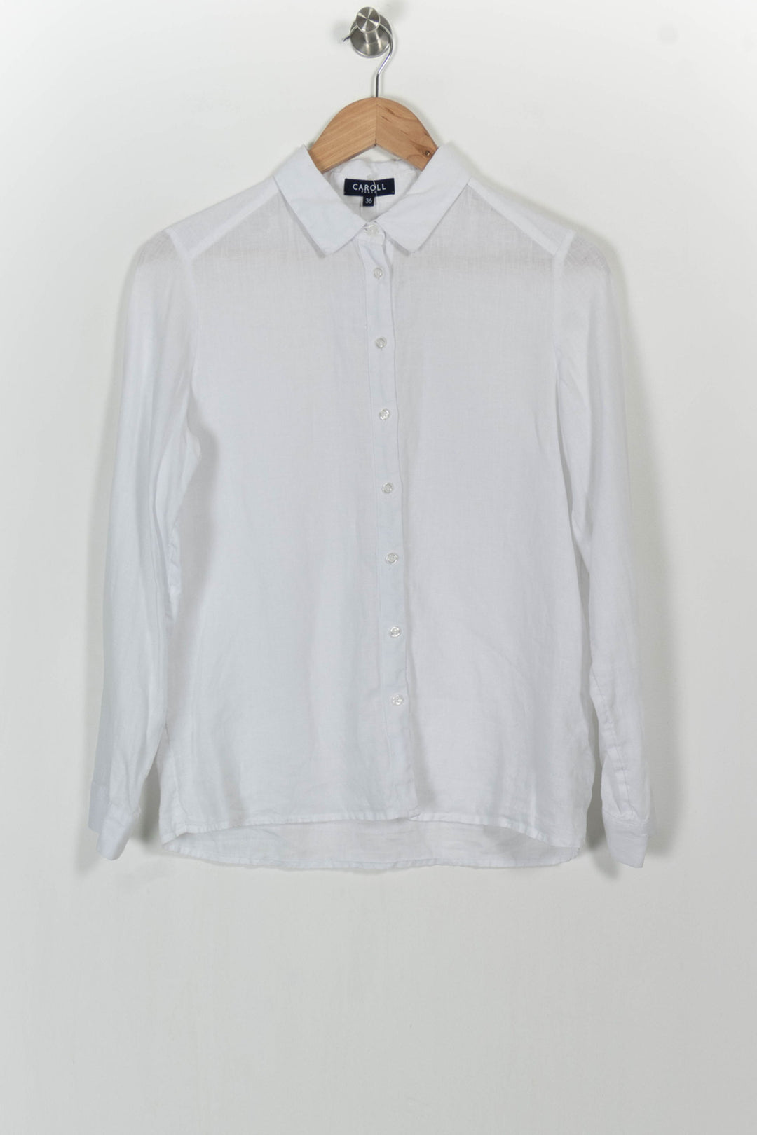 Chemise Blanche - Taille S/36 de la marque Caroll | PARAD104934 - Vendu par Paradigme - Image 2