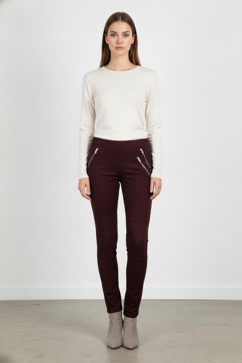 Pantalon Bordeaux - Taille XS/34 de la marque Joseph | PARAD104937 - Vendu par Paradigme - Image 1