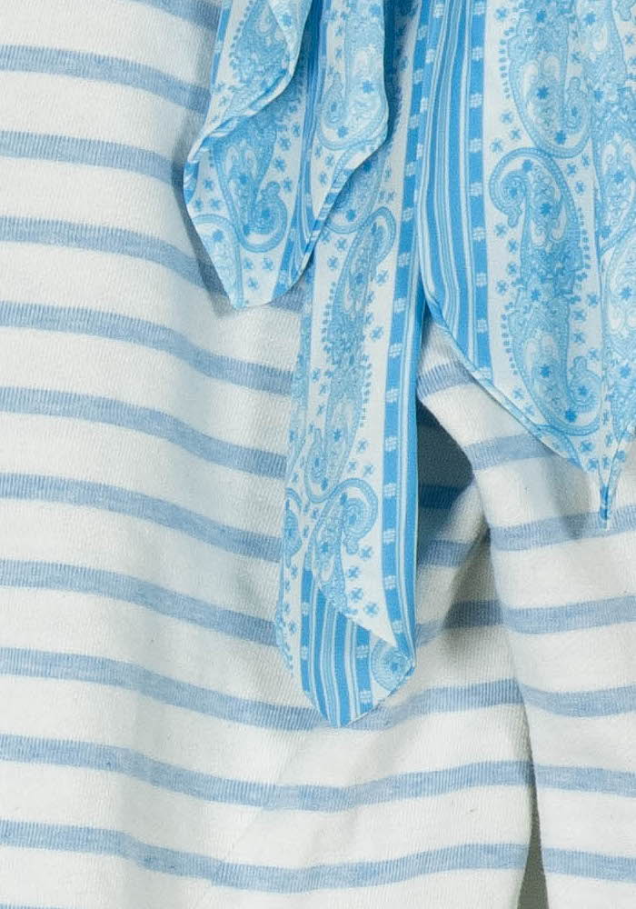 Marinière Bleu et Blanc - Taille L/40 de la marque Claudie Pierlot | PARAD104940 - Vendu par Paradigme - Image 3