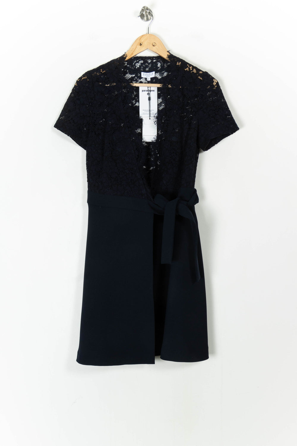 Robe Courte Bleue - Taille XS/34 de la marque Claudie Pierlot | PARAD104947 - Vendu par Paradigme - Image 2