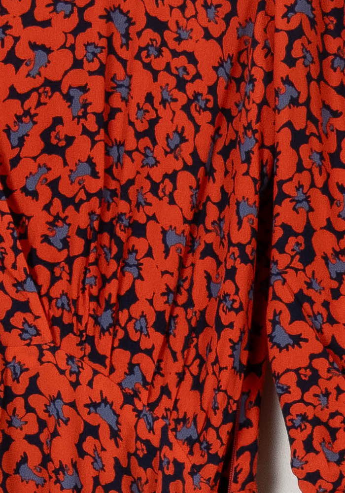 Robe Portefeuille Rouge et Noir - Taille S/36 de la marque Bérénice | PARAD104957 - Vendu par Paradigme - Image 3