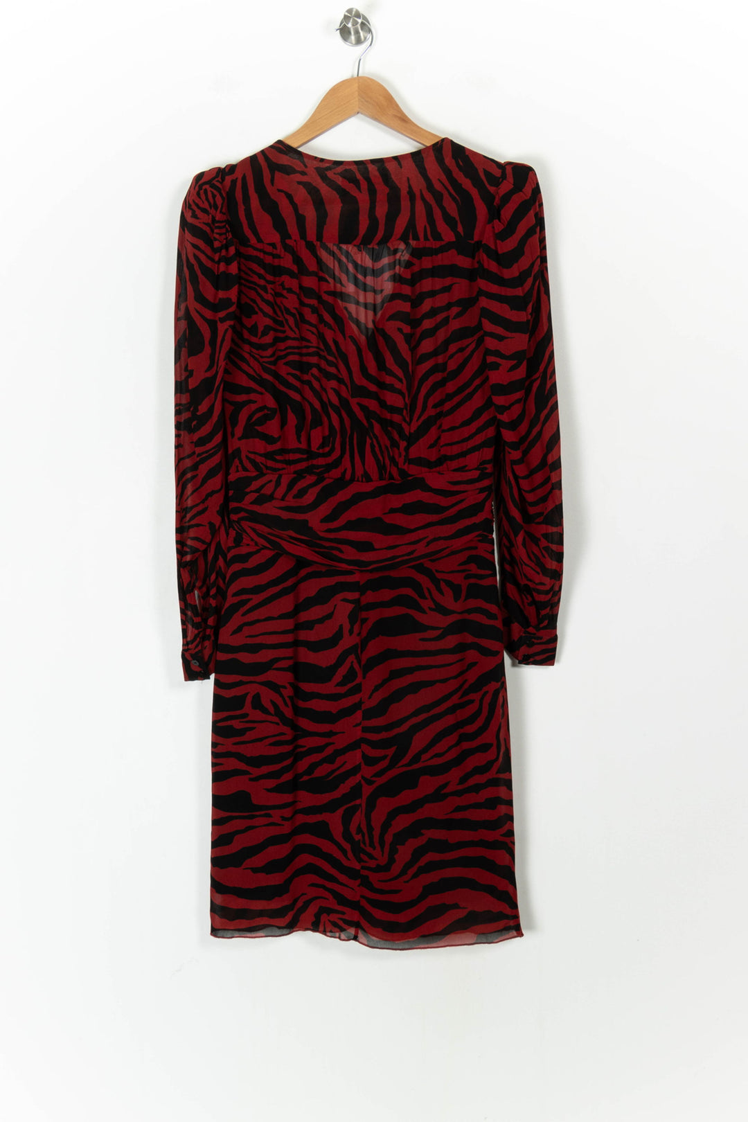 Robe Courte Rouge et Noire - Taille M/38 de la marque ba&sh | PARAD104958 - Vendu par Paradigme - Image 4