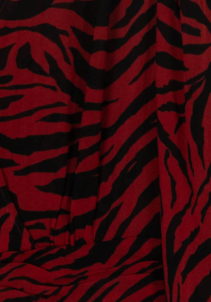 Robe Courte Rouge et Noire - Taille M/38 de la marque ba&sh | PARAD104958 - Vendu par Paradigme - Image 3