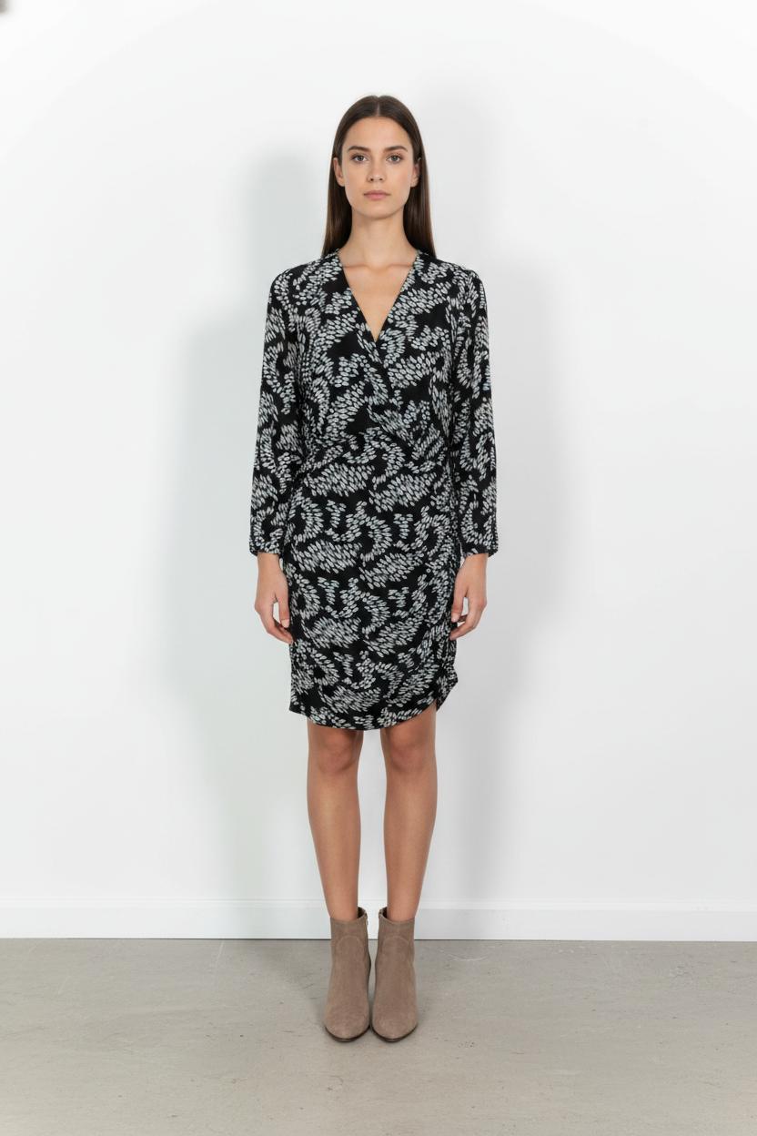 Robe Courte Noire et Blanche - Taille M/38 de la marque Bérénice | PARAD104959 - Vendu par Paradigme - Image 1