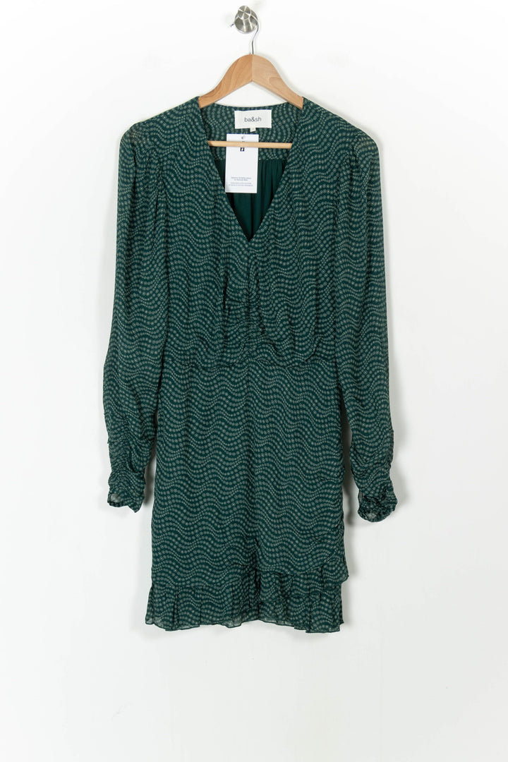 Robe Courte Verte - Taille M/38 de la marque ba&sh | PARAD104961 - Vendu par Paradigme - Image 2