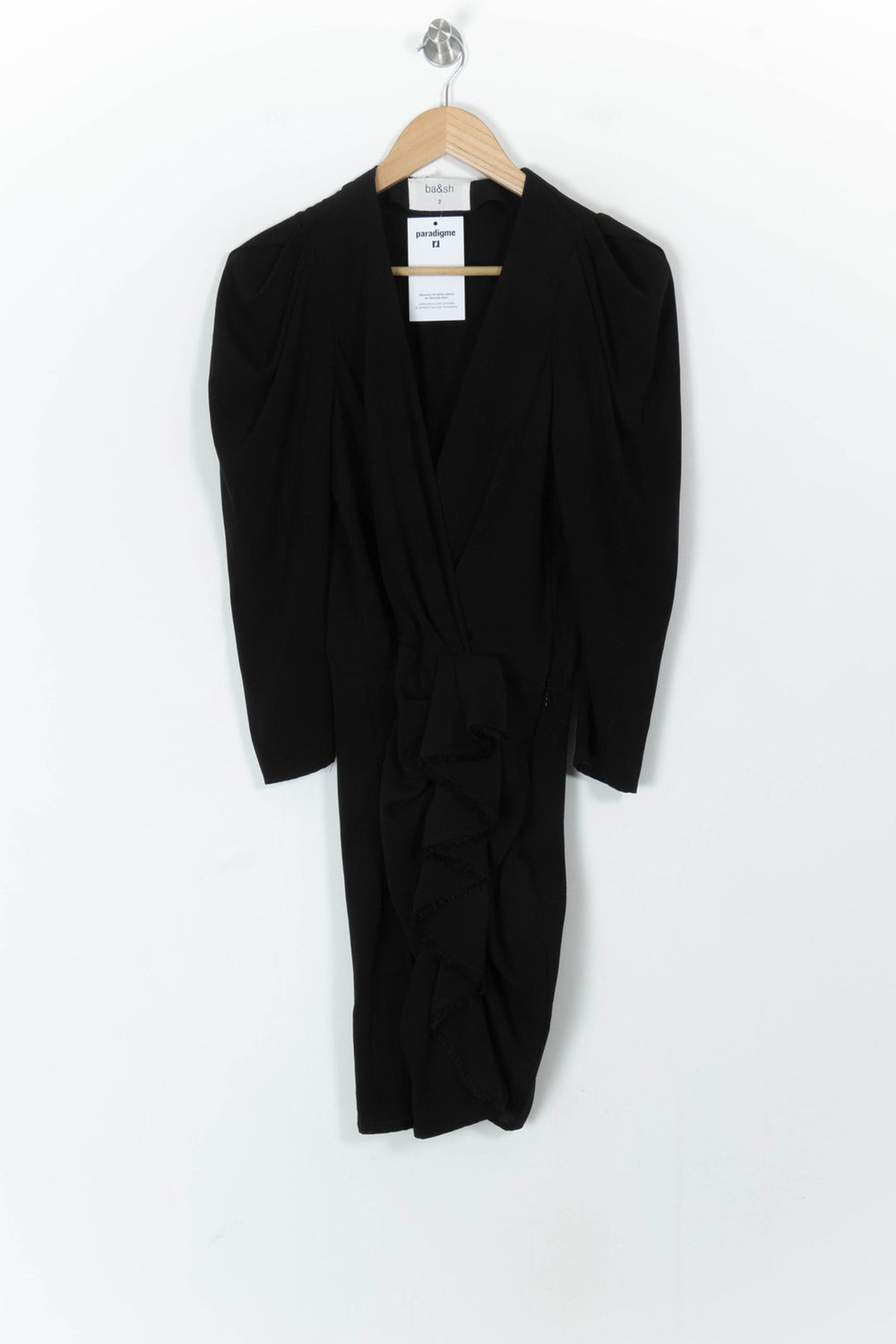 Robe Courte Noire - Taille M/38 de la marque ba&sh | PARAD104963 - Vendu par Paradigme - Image 2