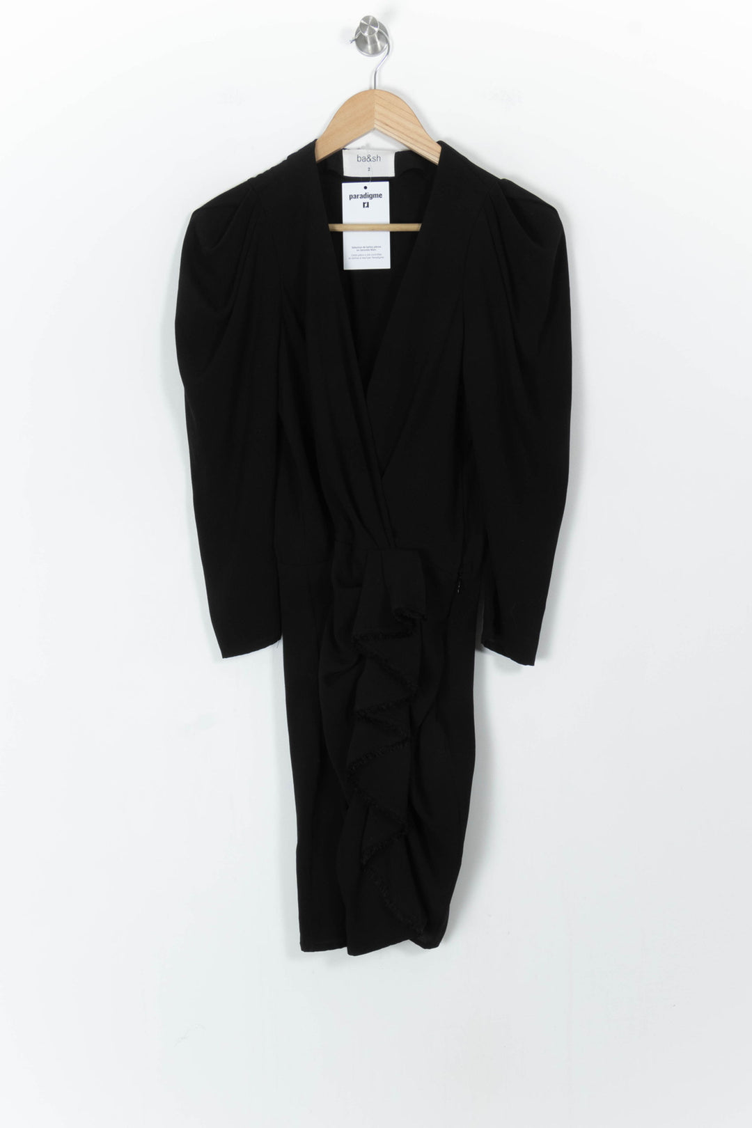 Robe Courte Noire - Taille M/38 de la marque ba&sh | PARAD104963 - Vendu par Paradigme - Image 2