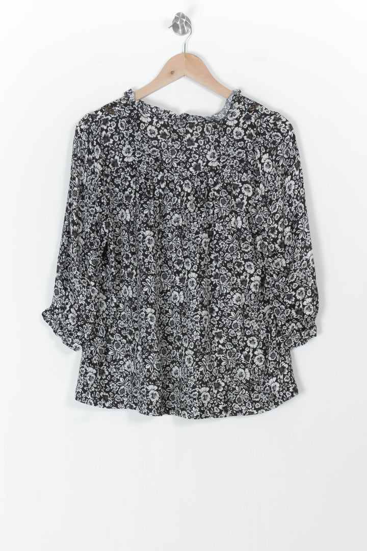 Blouse Noire et Blanche - Taille M/38 de la marque IKKS | PARAD104964 - Vendu par Paradigme - Image 4