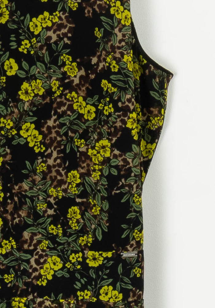 Robe Longue Noire et Jaune - Taille M/38 de la marque IKKS | PARAD104967 - Vendu par Paradigme - Image 3